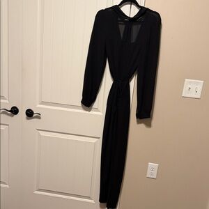 Elegant Black Long Sleeve Jumpsuit